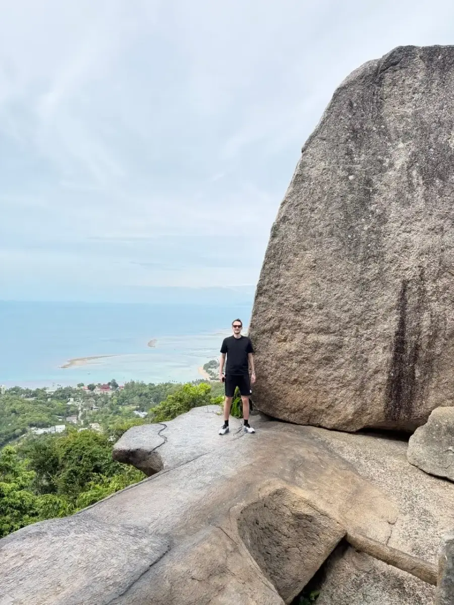 Hiking above the coast, Koh Phangan